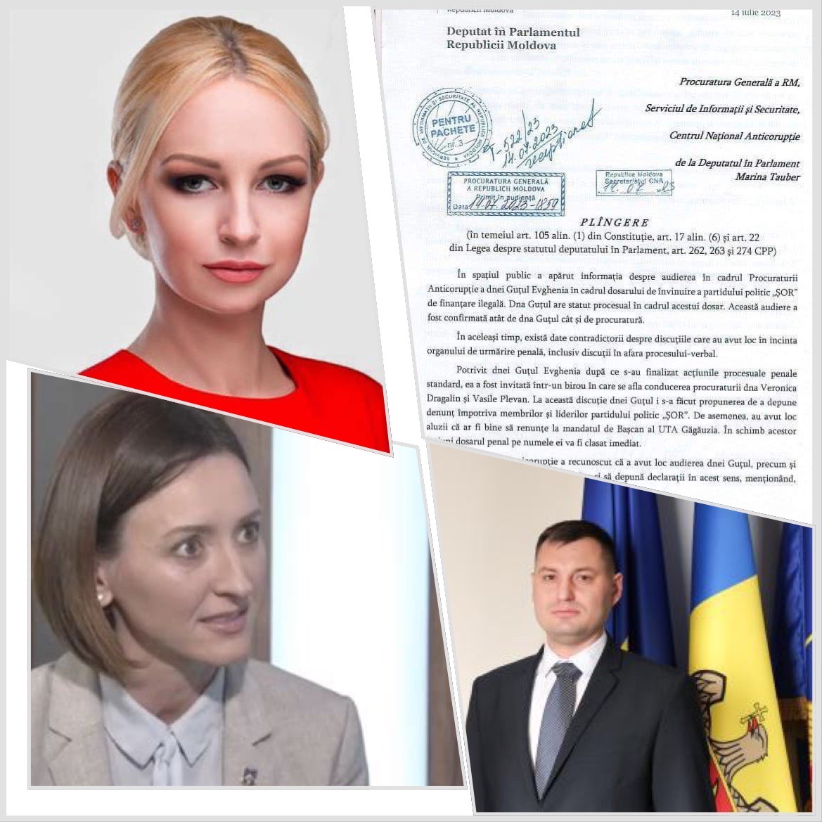Marina Tauber cere ca Dragalin și Plevan să fie testați cu detectorul de minciuni și trași la răspundere penală pentru șantajarea noului bașcan al Găgăuziei