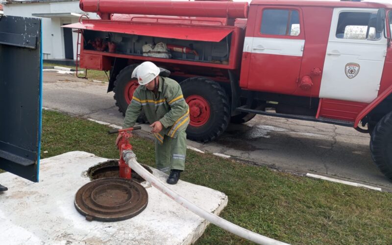 Echipa de pompieri ai Armatei Naționale au participat la un exercițiu comun cu angajații IGSU, la Bălți