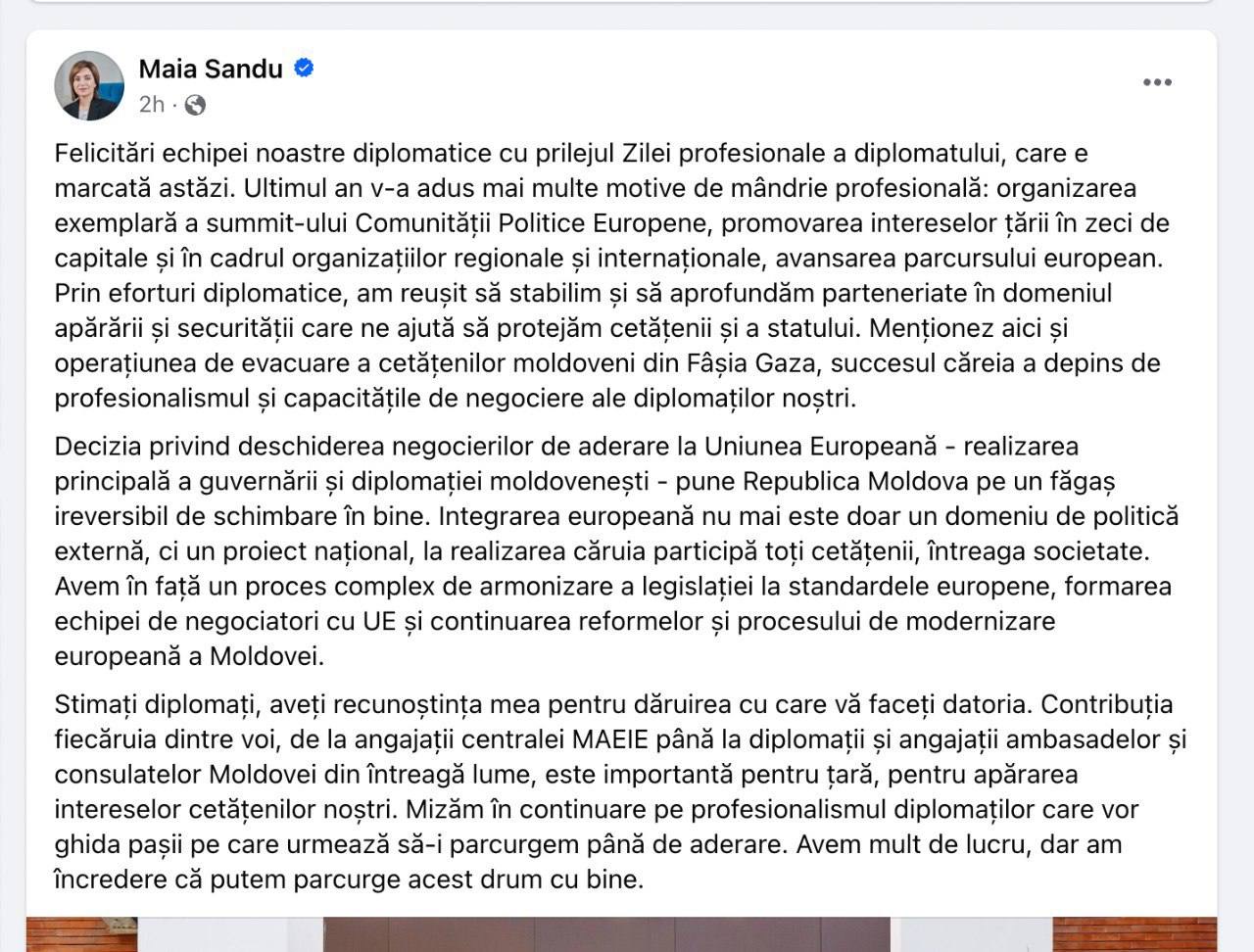 Ilan Șor a criticat „realizările” diplomaților moldoveni lăudate de Sandu și Grosu.